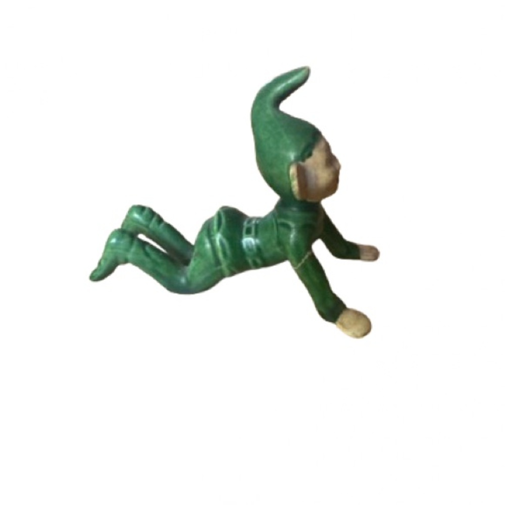 1950’s Charming Green Elf Figurine Pixie - Picture 4 of 6